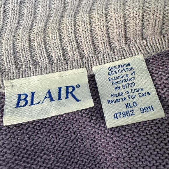 Vintage Blair Embroidered Winter Vest Purple Size XL - Picture 5 of 6